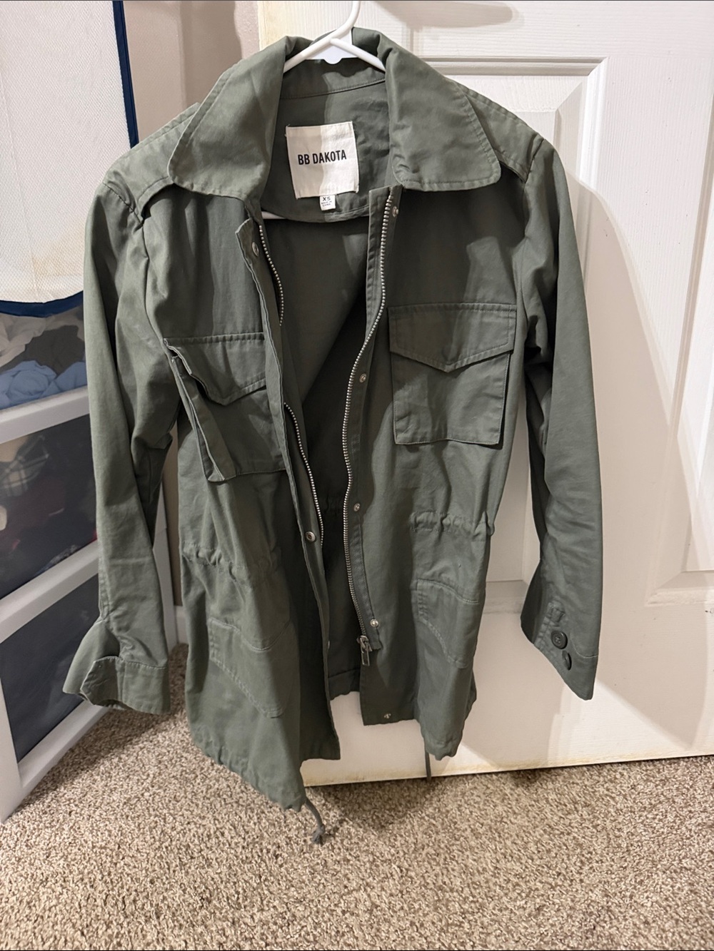 BB Dakota Military-Inspired Olive Field Jacket